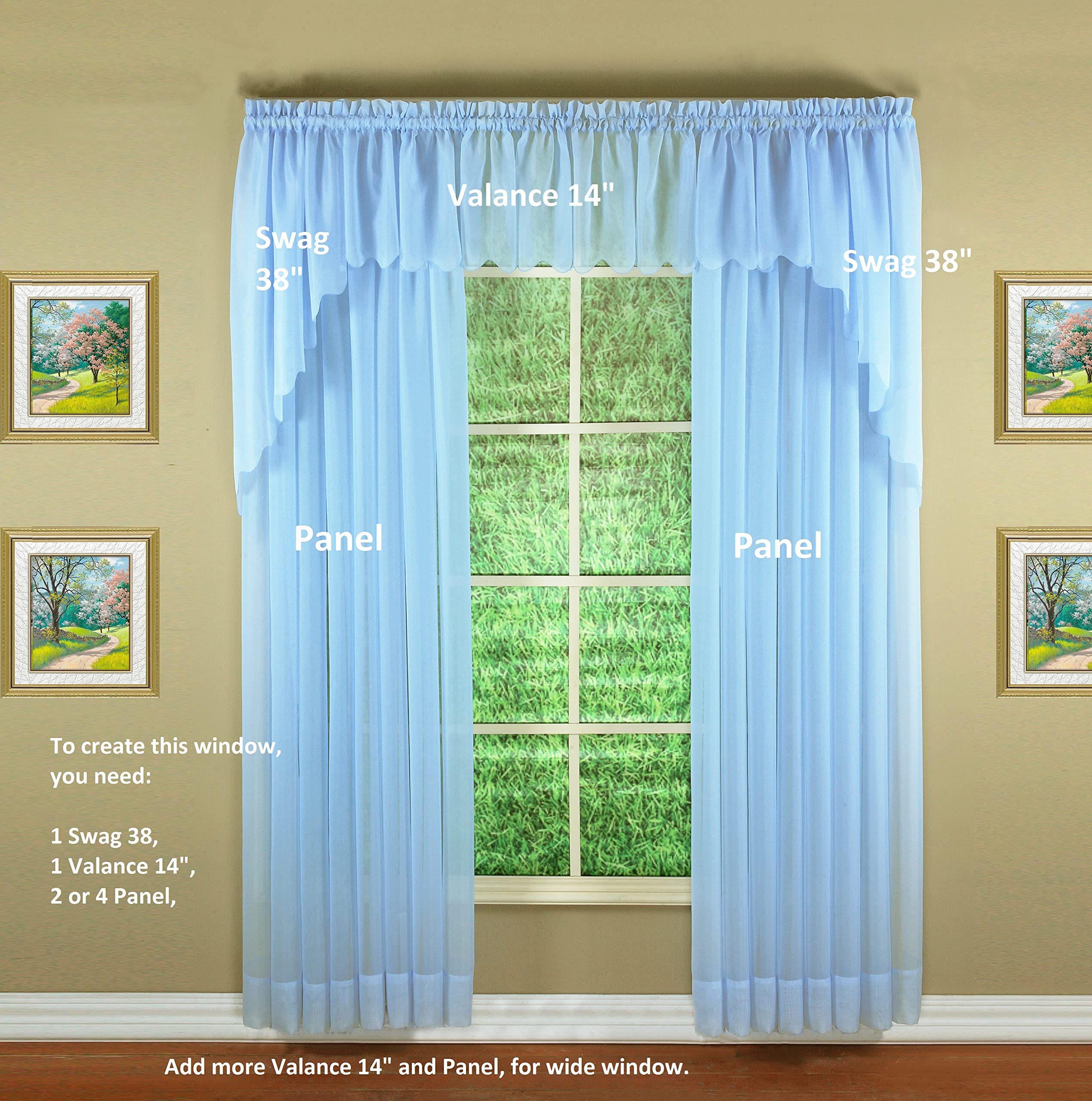 Amazon｜Today's Curtain Emelia オリジナルボイルバランス 14インチ